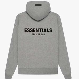 Fear of God Essentials Hoodie Dark Oatmeal (SS22) size Medium NWT unisex
